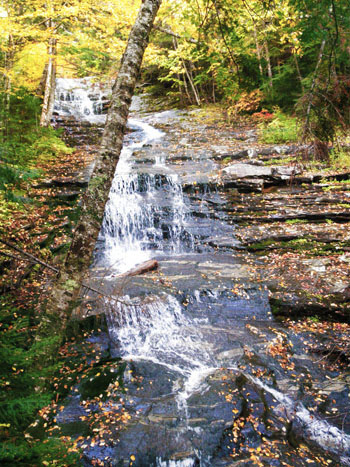 Beaver Brook Cascade, Beaver Brook Waterfalls, Kinsman Notch, White Mountains, NH, New Hampshire near Mount Moosilauke